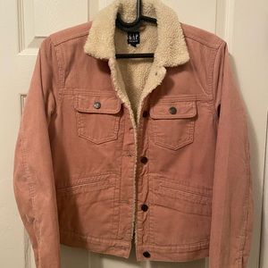 Gap Factory Vintage Denim Sherpa Jacket Size XS